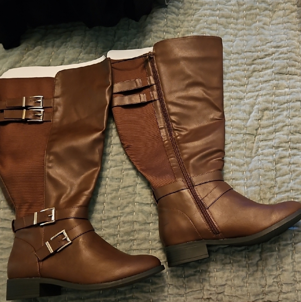 New, Brown Torrid, Knee-High Boots, 8.5W, Wide Calf